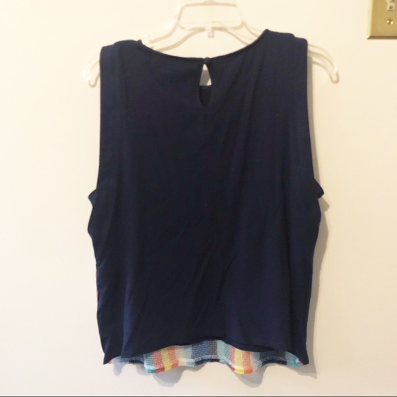 Eva Franco “Gail Rainbow Striped Tank”. - Picture 5 of 7